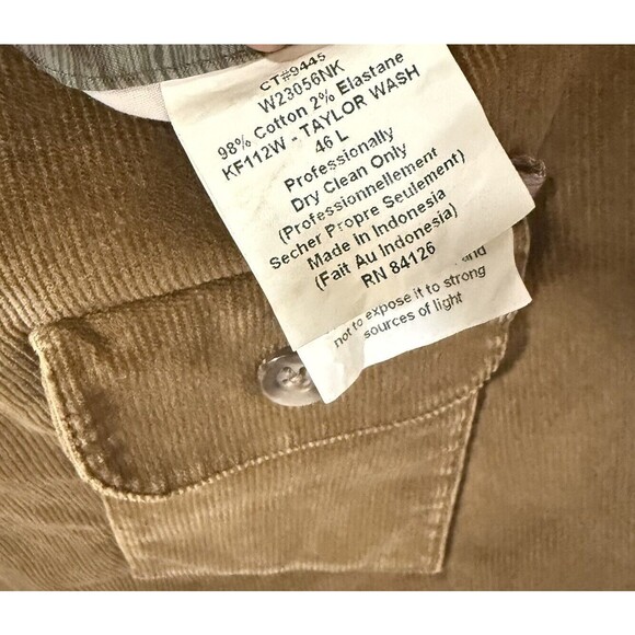 Kroon Corduroy Blazer Sport Coat 2 Button Casual Jacket 45L Brown Acadamia - Picture 11 of 14